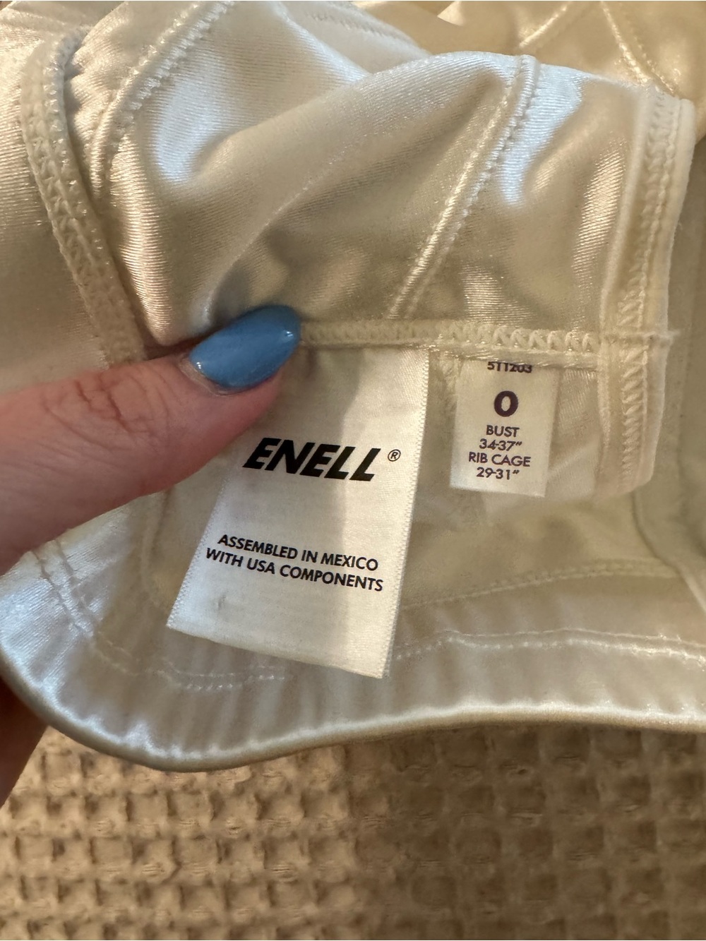 Enell High Impact Sports Bra White Size 0 Extra Support EUC - Picture 6 of 11